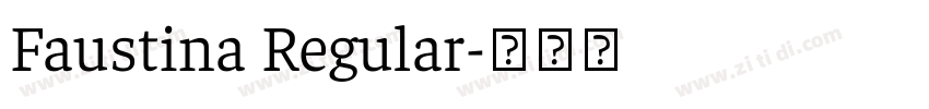 Faustina Regular字体转换